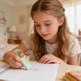 thumbnail image 5 of Retractable Cute Animal Push Pull Eraser for Pencil Drawing Adorable Stationery Green, 5 of 6