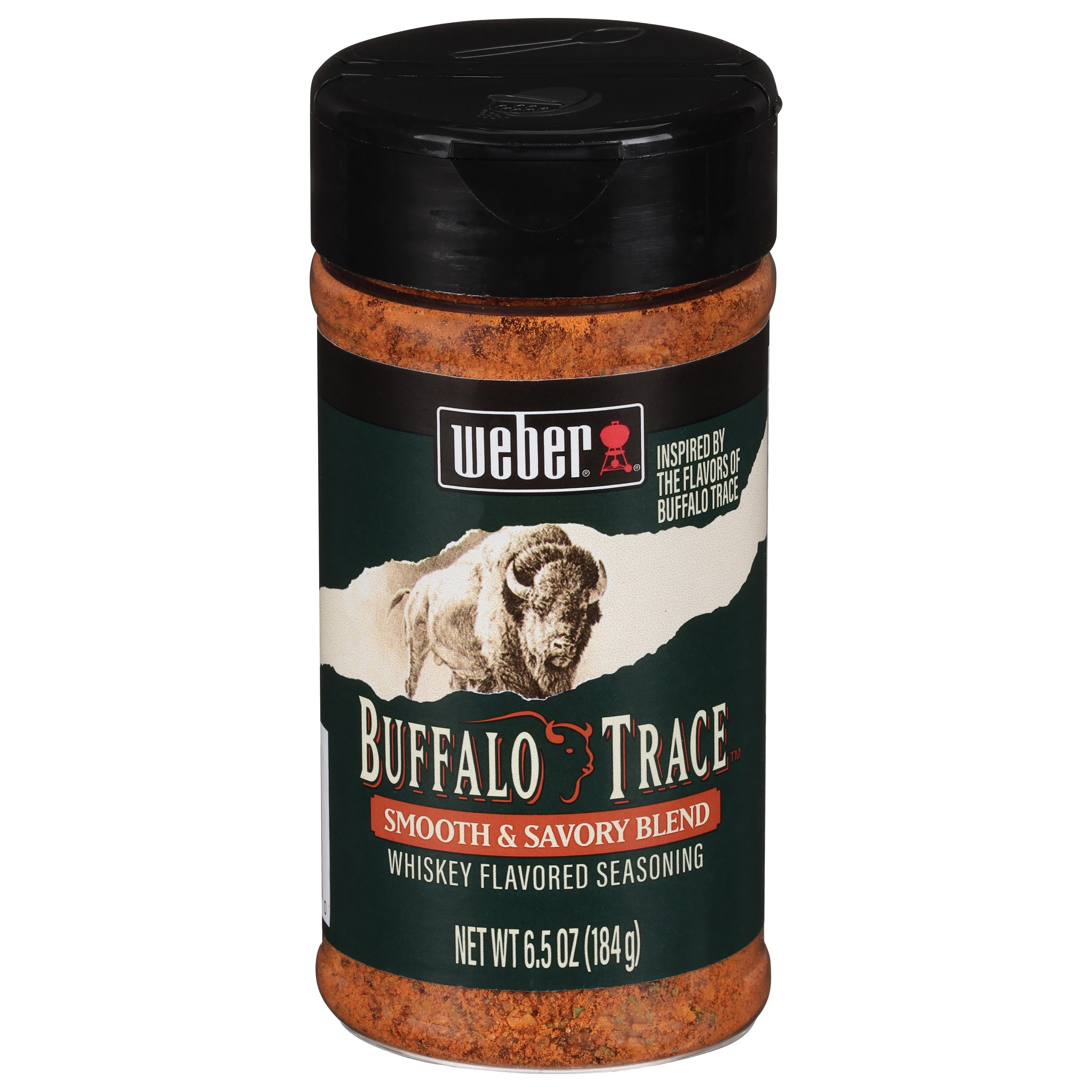 (2 pack) Weber Buffalo Trace Smooth & Savory Blend Whiskey Flavored Seasoning, 6.5 oz