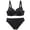 Black, variant on Women Bra Suit Solid Color Sleeping Underwire Underwear Daily Wireless Comfort Breathable Nylon Soft Stretch Full Coverage Sleep Bra Everyday Wear