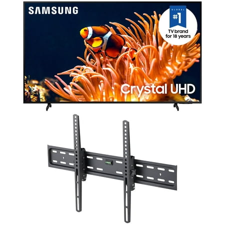 SAMSUNG 65” Class DU8000B Crystal UHD 4K Smart TV UN65DU8000BXZA 2024 and onn. Tilting TV Wall Mount for 50" to 86" TV's, up to 12° Tilting