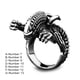 thumbnail image 4 of Anillo de Animal para hombre, anillos masculinos portátiles de acero inoxidable para Cosplay, diseño Simple, decoración de mano, joyería, Ropa, zapatos y accesorios Miscelánea Talla 8 de EE. UU. Qarigey AP014701-02, 4 of 6