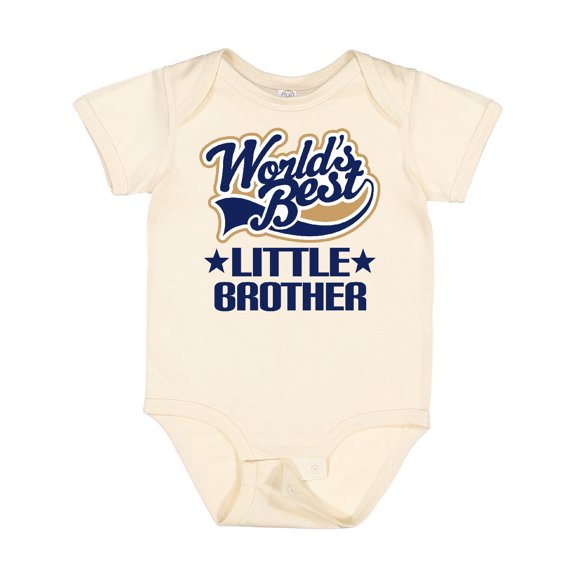 Inktastic Little Brother Worlds Best Boys Baby Bodysuit