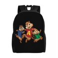thumbnail image 1 of Custom Alvin Seville Anime The Chipmunks Backpack Theodore Simon School College Travel Bags Bookbag Fits 15 Inch Laptop, 1 of 5