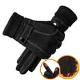 thumbnail image 3 of MESSUEN Fleece Gloves Snow Gloves Driving Work Gloves Exercise Gloves Heated Gloves for Women Thermal Gloves for Women Men's Gloves Accessories Womens Winter Gloves Black One Size, 3 of 3