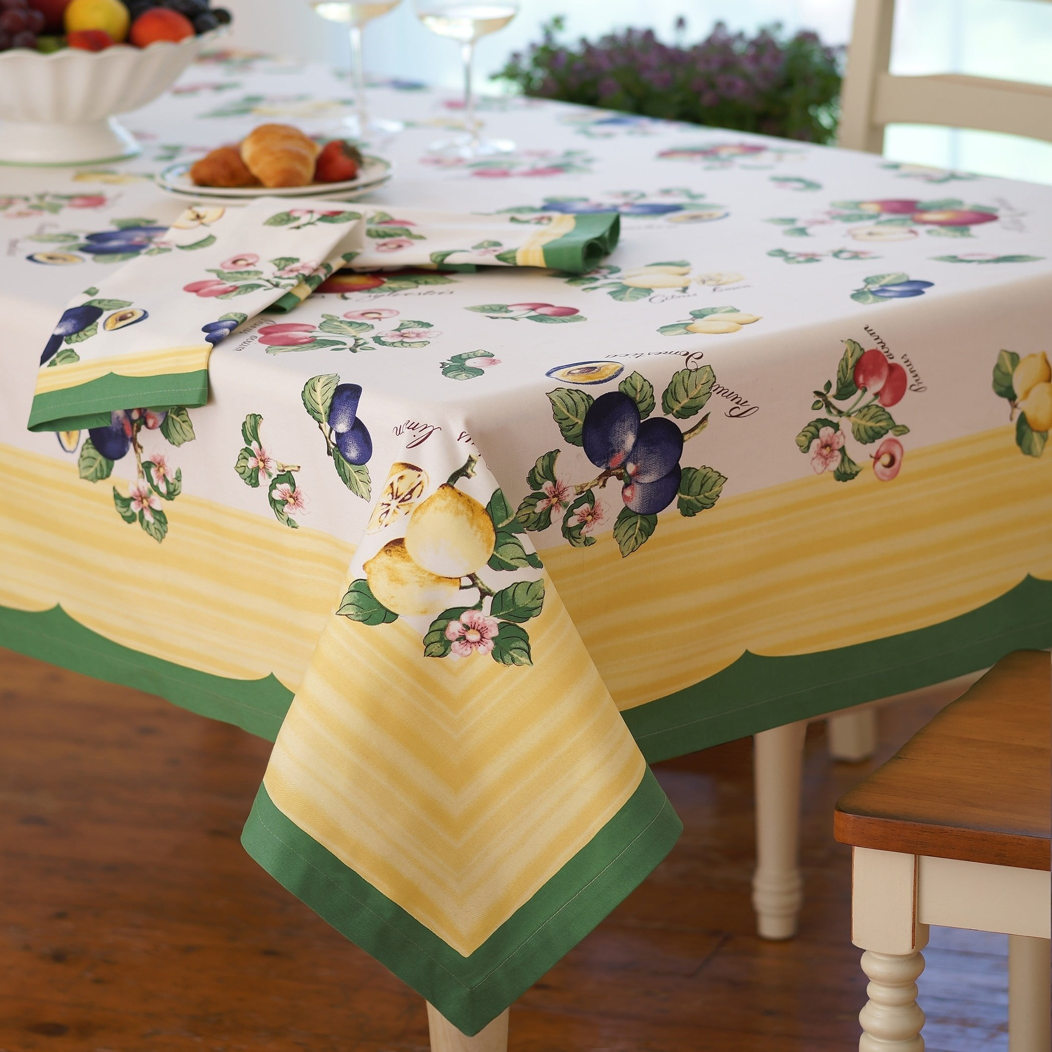 VILLEROY AND BOCH USA Villeroy and Boch French Garden Cotton Tablecloth