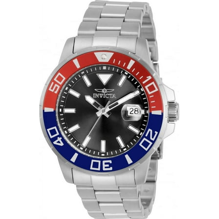 Invicta Pro Diver Quartz Black Dial Pepsi Bezel Men's Watch 30812
