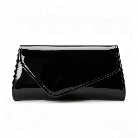Women's Glossy Envelope Clutch Evening Bag