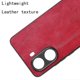 thumbnail image 3 of For Xiaomi Poco X7 Pro 5G Case Leather TPU PC Phone Cover Stitching Line - Orange, 3 of 5