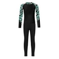 thumbnail image 3 of Doomiva Kids Girls Solid Swim Cover Up Sets Long Sleeve Swim Tank with Leggings Athletic Swimsuits Black 14, 3 of 7