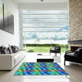 thumbnail image 6 of Ahgly Company Indoor Rectangle Patterned Lime Mint Green Area Rugs, 2' x 4', 6 of 6