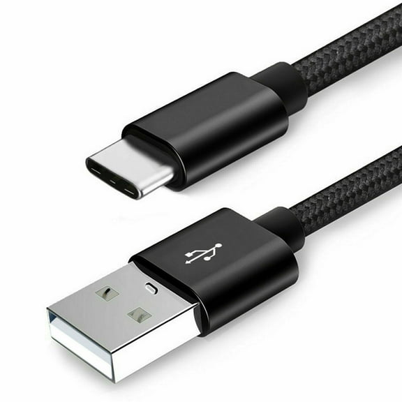 SANOXY Braided USB-A-USB Type C Fast Charging Data Sync Cable Compatible USB-C to USB-A 2.0 Cable [3ft], Black
