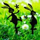 thumbnail image 1 of Fiudx Decoración de Jardín con Forma de Conejo de Pascua, Tapón Metálico para Suelo, Estatua de Primavera para Jardín, Letrero para Césped, Material de Hierro Duradero, Resistente a La Oxidación, Fác, 1 of 7