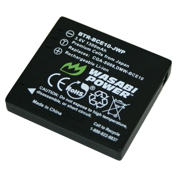 Wasabi Power Battery for Panasonic CGA-S008, DMW-BCE10, VW-VBJ10