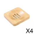 thumbnail image 1 of Porta jabonera de bambú,Bandeja escurridora para jabonera de bambú para ducha,Jaboneras para barra jabonera porta jabonera ducha,Soportes para bandejas de champú de madera de bambú para, 1 of 7