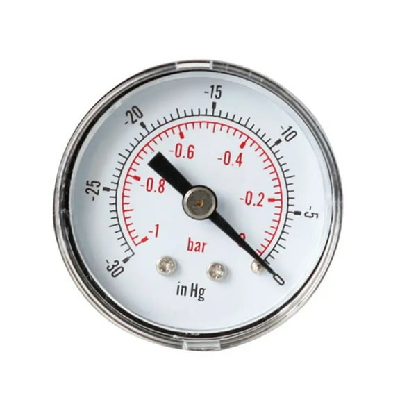 Vacuum Gauge For Air Fuel Oil Or Water 40mm 0/30"Hg & 0/-1 Bar 1/8" BSPT Back Pressure Gauge ,Corrosion Resistance