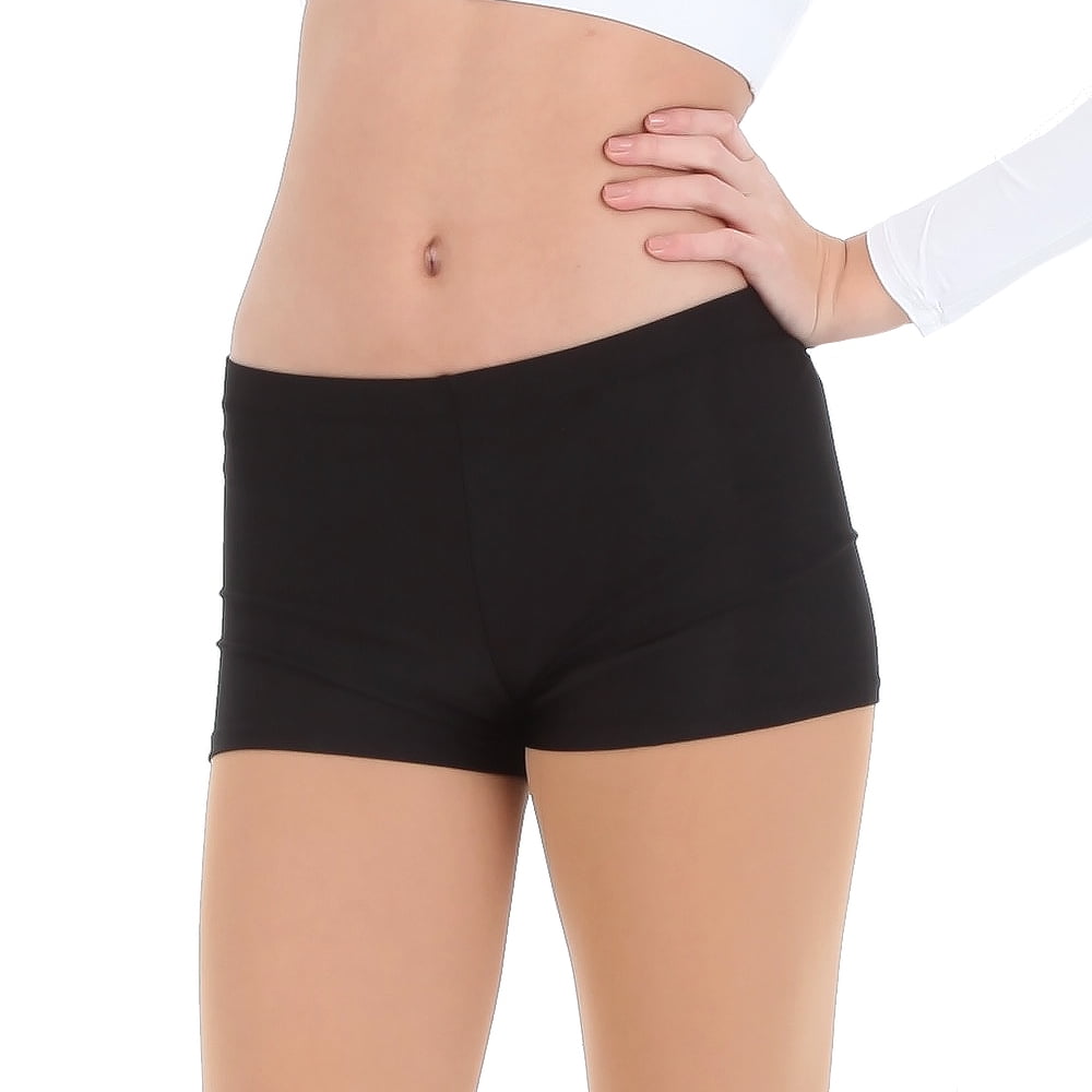 Dance Basix Essential Spandex Black Dance Shorts For Women