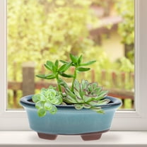 ROSENICE  Clay Ceramic Flowerpot Simple Planter Garden Decoration