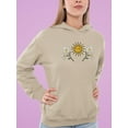 thumbnail image 2 of Daisies, Sun And Moon Art Hoodie Women -Image by Shutterstock, Female 3X-Large, 2 of 4