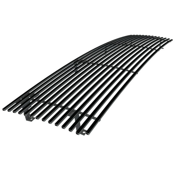 APS Compatible with Ford Bronco F-150 F-250 F-350 1987-1991 Main Upper Stainless Steel Black 8x6 Horizontal Billet Front Grill Grille Insert F85009J