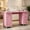 Pink, variant on DreamCurship Manicure Table Nail Desk for Nail Tech, Nail Table with 5 Drawers and Cabinet, Beauty Salon Spa, Black