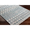 thumbnail image 4 of Livabliss Washable Rugs for Living Room, 7ft Round Lavadora Global Blue Round Area Rug, Bedroom Dining Room Home Decor Stain Resistant Carpet (6'7" x 6'7"), 4 of 6