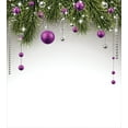 thumbnail image 3 of Ambesonne Christmas Duvet Cover Set, Tree, King, Purple Grey Green, 3 of 3