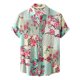 thumbnail image 1 of Hombres Casual Botones Playa Sin posicionamiento Estampado Turndown Camisa de manga corta Blusa Pompotops oipoqjl49525, 1 of 1