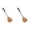 Khaki*2, variant on VKLU 15.2 inch Wooden Spatula 3-Pack, Eco-Friendly Cooking Turner, Wok & Skillet Friendly, Nonstick Safe Kitchen Utensil