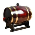thumbnail image 3 of Tnarru Oak Barrel for Aging with Vertical Stopper And for Beverages Metheglin 1.5L, 3 of 8