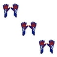 thumbnail image 4 of Destyer Comfortable To Wear Soccer Goalkeeper Gloves Grip And Protection Breathable Blue Orange 3Set, 4 of 6