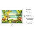 thumbnail image 2 of Time to Chill - Tropical Beach Paradise - Hawaii - Hawaiian Islands - From an Original Watercolor Painting by Robin Wethe Altman - Master Art Print (Unframed) 12in x 18in, 2 of 4