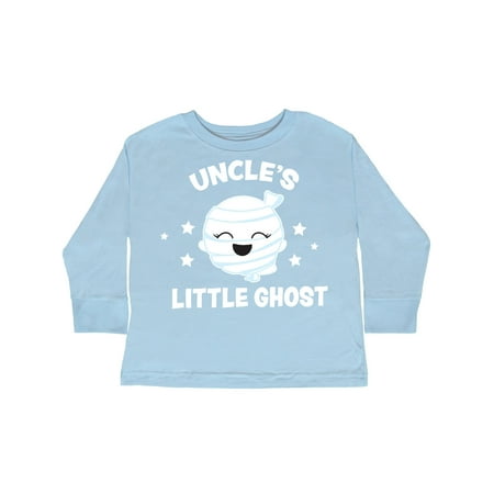

Inktastic Cute Uncle s Little Ghost with Stars Gift Toddler Toddler Girl Long Sleeve T-Shirt