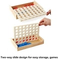 thumbnail image 3 of 4 In A Row. Four In A Row Wooden Game, Classic Family Toy, Kids Board Game And Family Fun, 3 of 6