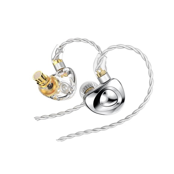 Matsuzay Auriculares con cable Auriculares deportivos Auriculares de fitness Reducción de ruido Accesorios para juegos Equipo para trotar Cables de audio/vídeo Plata/Sin micrófono