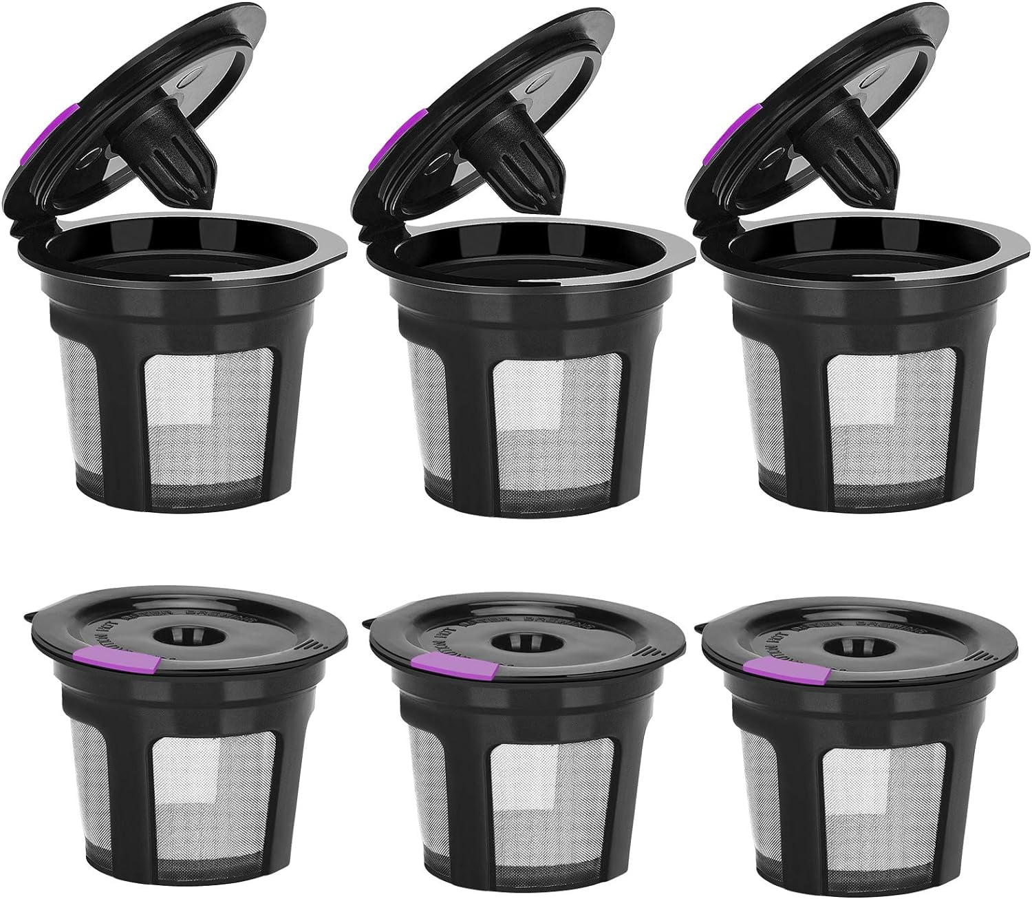 Reusable K Cups For Keurig Reusable K CUP Coffee Filter Refillable Single K CUP for Keurig 2.0 1.0 BPA Free 6 Packs Walmart