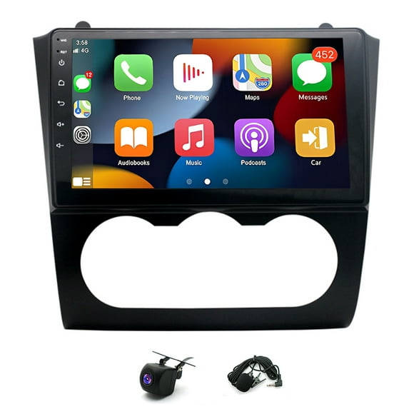 Radio estéreo para coche Gsuatey para Nissan Altima 2008-2012, radio para coche con pantalla táctil, CarPlay inalámbrico, Android Auto, MirrorLink, navegación GPS, WiFi, Bluetooth, FM/RDS