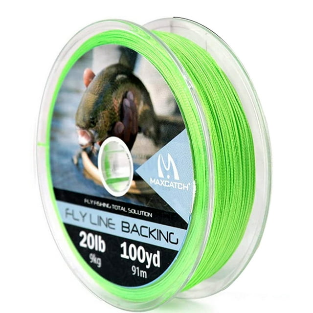 Braided Backing Line Fly Fishing Line 20/30LB 50/100/300Yards Multi Color Fly Line Green 20LB 300YARD