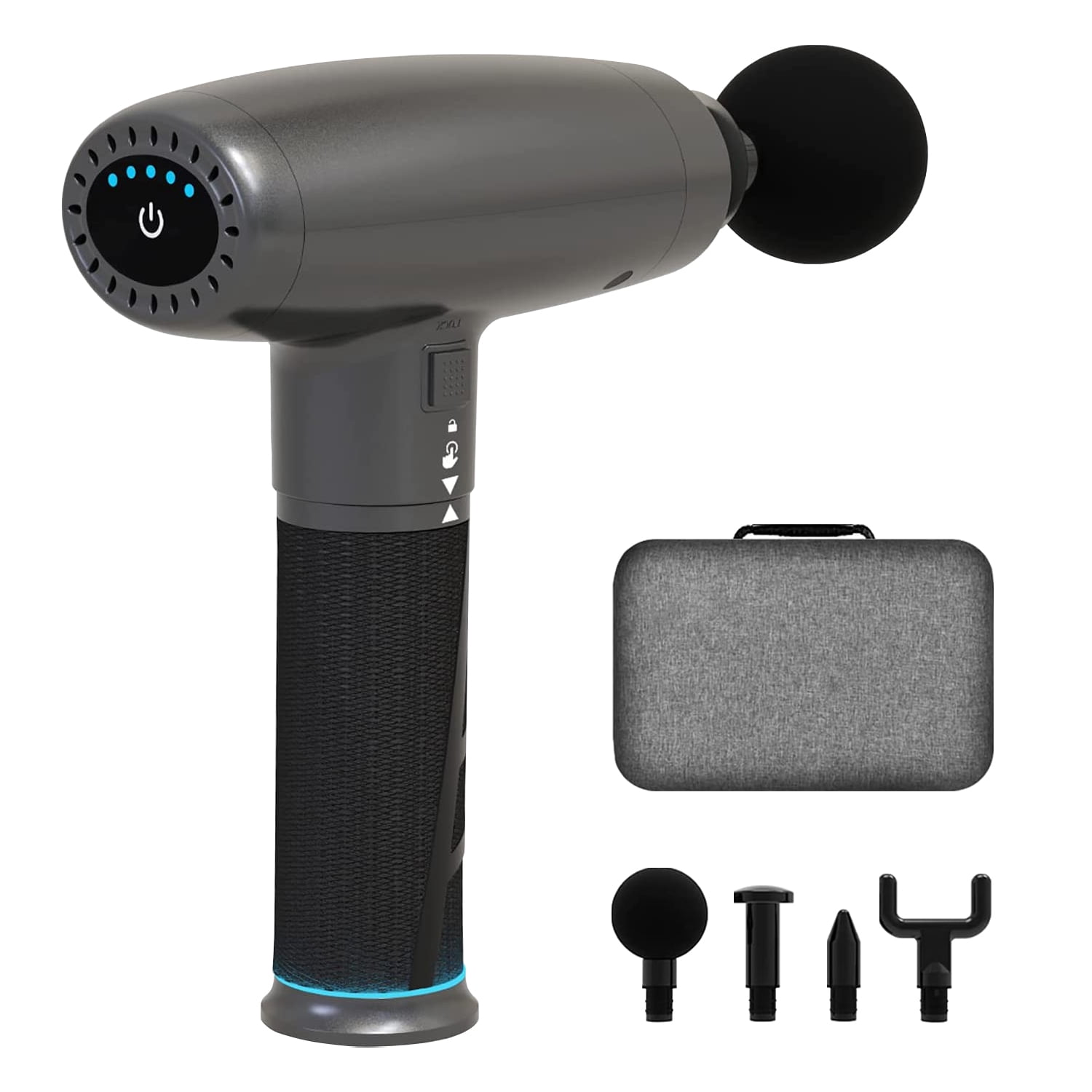 BestMassage Muscle Massage Gun Deep Tissue Handheld Massager 5 Speed Electric Quiet Portable for Sore Muscle(Black)