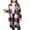 Z01-Pink, variant on Dezsed Women's Classic Button Plaid Long Coat Womens Long Wool Coat Shacket Jackets Long Sleeve Button Casual Boyfriend Flannel Shirts Brown L