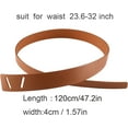 thumbnail image 2 of YooGuoGuo Women Fashion Leather Belt for Jeans Jumpsuit Coat Dress Belt Faux Leather Waistband Tie Knot Waist Belt, 2 of 6