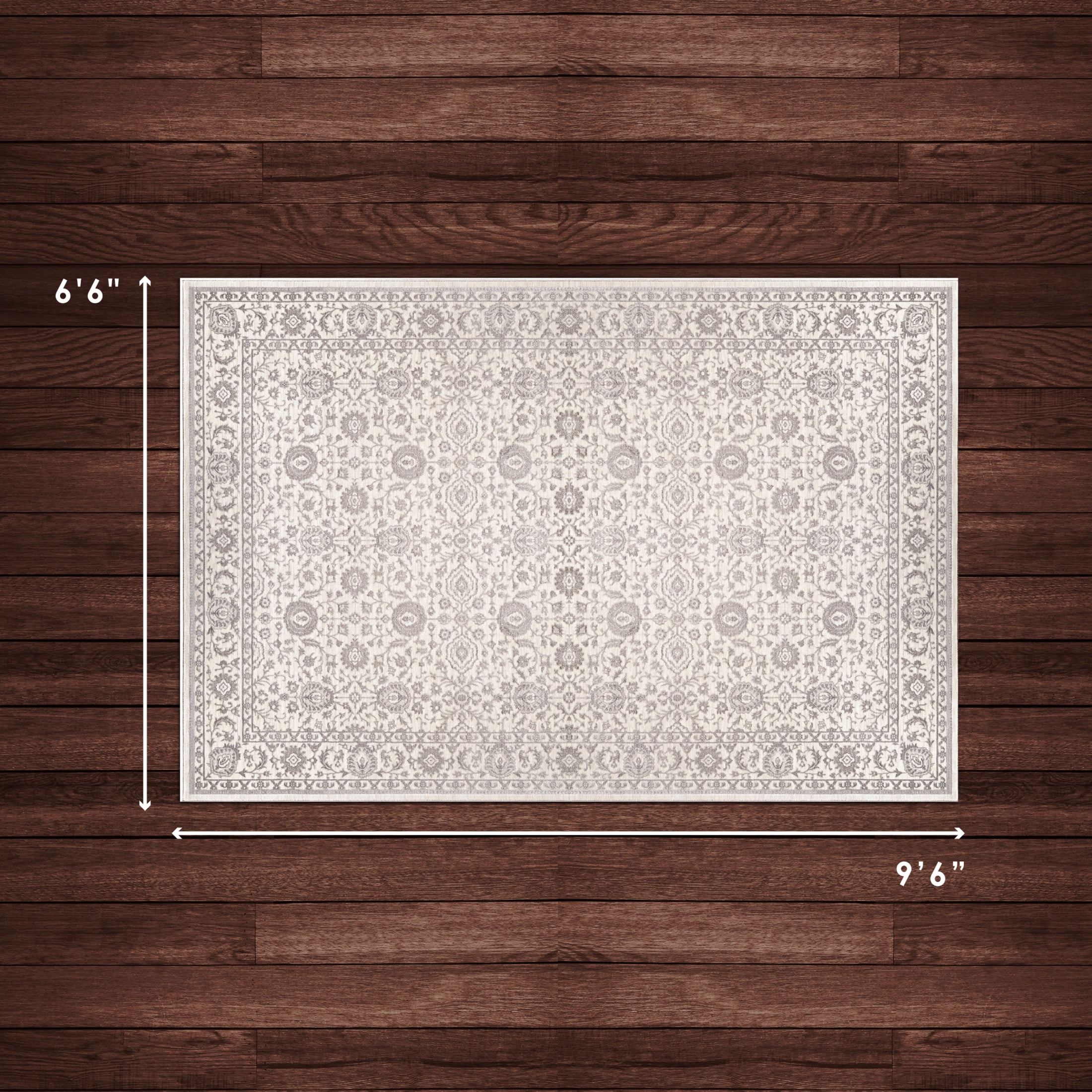 CHI Asbury Grey/Blue 6'6" x 9'6" Area Rug