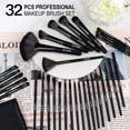 thumbnail image 4 of Make Up Brushes, Vander Professional 32pcs Makeup Brush Set, Makeup Brushes Set Foundation Blending Cosmetic Brush Set Kit,blackcosmetic Bag Not Inclu, 4 of 4