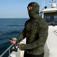 thumbnail image 4 of Havenx Upf 50+ Fishing Shirts for Men Camo Long Sleeve Hoodie with Mask Hooded Uv Upf 50+ Rash Guard Sun Protection Casual Summer Lightweight Athletic Workout Shirt Rash Guard,Camouflage Green 3XL, 4 of 6