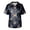 Dark Gray_007, variant on Domuza Halloween Scrub Shirts for Men Spooky Novelty Graphics V-Neck Short Sleeve Caregiver Uniform Shirts Comfy Soft Classic Fit Medical Scrub Tops 2XL