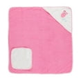 thumbnail image 2 of Luvable Friends Baby Girl Cotton Hooded Towel and Washcloth, Owl, One Size, 2 of 2