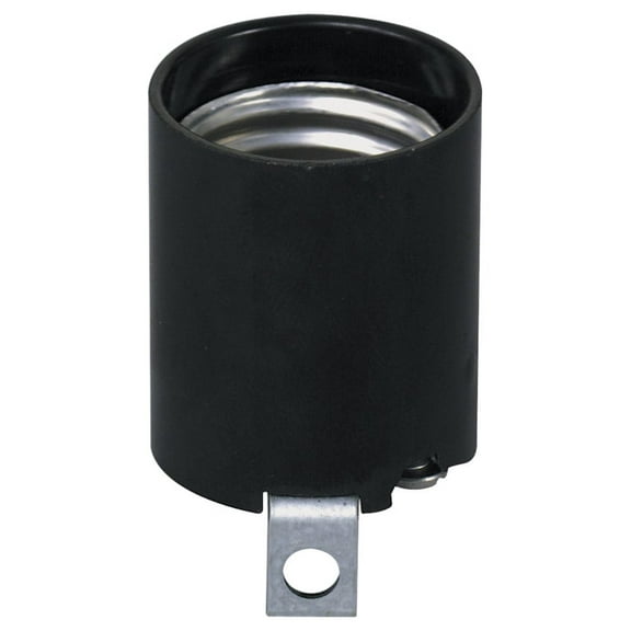 Leviton 3352-F Lamp Holder, 250 V, 660 W, Phenolic Housing Material, Black