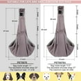 thumbnail image 4 of Pet Sling Carrier, Ownpets Pet Sling Carrier Bag Safe for Medium Size Cats Dogs 20~25lb Adjustable, 4 of 8