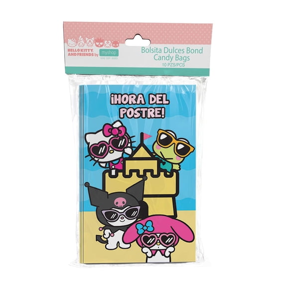 Bolsa Dulcera Bond Granmark Hello Kitty y sus Amigos 21 cm x 16 cm 1 paquete con 10 piezas