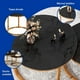 thumbnail image 4 of Set de 2 Mesas de Centro Circulares Bluelander con Soportes de Acero, Negro/Dorado, 4 of 5