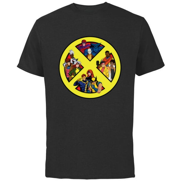 Marvel Studios X-Men ’97 Animated Series Team X-Logo Symbol - Short Sleeve Cotton T-Shirt for Adults - Customized-Black